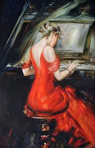 Giovanni Boldini - The Woman in Red