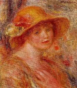 Pierre-Auguste Renoir - Woman in a Straw Hat