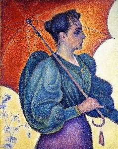 Paul Signac - Woman with Parasol, Opus 243 (also known as Portrait of Berthe Signac)