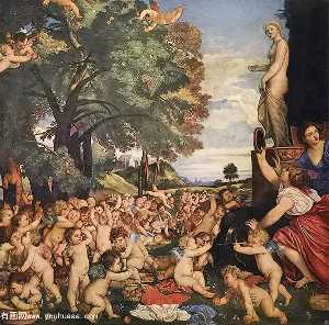 Tiziano Vecellio (Titian) - Worship of Venus