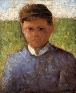 Georges Pierre Seurat - Young Peasant in Blue