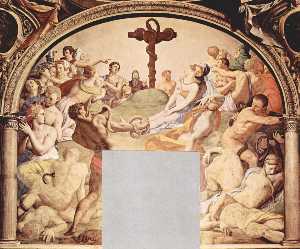 Agnolo Bronzino - Adoration of the Cross with the Brazen Serpent