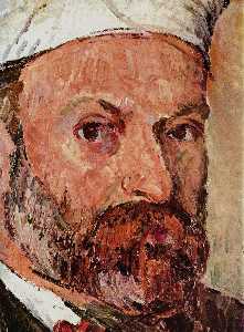 Paul Cezanne - Self-portrait with white turbaned (detail)