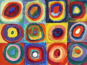 Wassily Kandinsky - Color Study of Squares and Circles