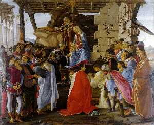 Sandro Botticelli - Adoration Of The Magi - (buy paintings reproductions)
