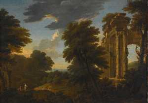 George Lambert - Landscape With Ruins