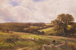George Turner - The Shepherd-s Rest Art Print