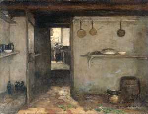 Jan Weissenbruch - A Look In The House Where The Painter Was Born