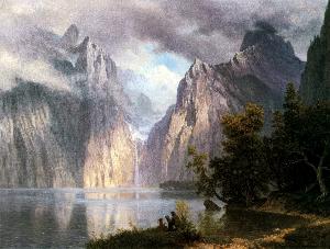 Albert Bierstadt - Scene in the Sierra Nevada