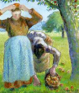 Camille Pissarro - apple gatherers.