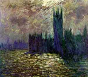 Claude Monet - Houses of Parliament, London - -