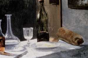 Claude Monet - still life with bottles