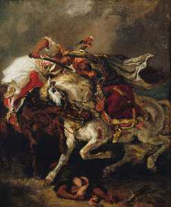 Eugène Delacroix - Combat of the Giaour and the Pasha