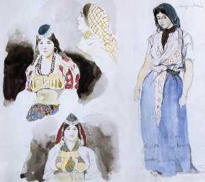 Eugène Delacroix - eugene moroccan women
