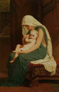 Frederick Goodall - Mother and Child
