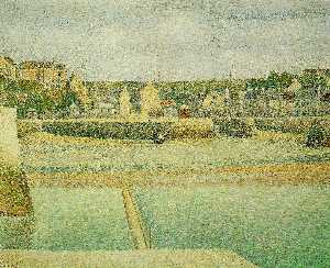 Georges Pierre Seurat - Port en Bessin- The Outer Harbor at Low Tide