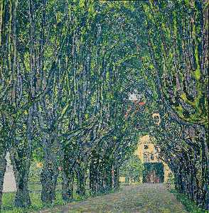 Gustave Klimt - Alley in the park of the palace Cummer