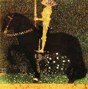 Gustave Klimt - Life is a Struggle (The Golden Knight)