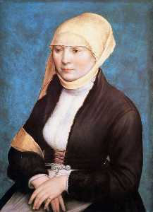 Hans Holbein The Younger - Portrait of a young woman Sun