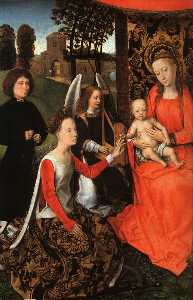 Hans Memling - the marriage of st. catherine (detail)