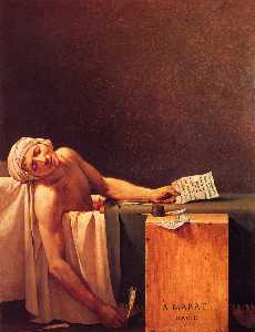 Jacques Louis David - the death of marat