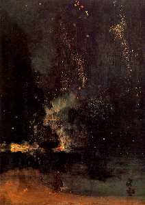 James Abbott Mcneill Whistler - Nocturne in Black and Gold The Falling Rocket