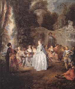 Jean Antoine Watteau - Les Fetes venitiennes