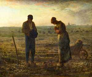 Jean-François Millet - The Angelus - (buy paintings reproductions)