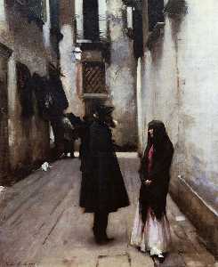 John Singer Sargent - venetian street