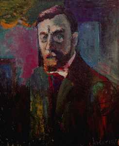 Henri Matisse - Autoportrait Huile sur Toile Paris, Musée National d-Art Moderne