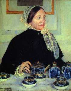 Mary Stevenson Cassatt - Lady at the Tea Table