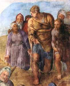 Michelangelo Buonarroti - Matyrdom of St Peter (detail - )