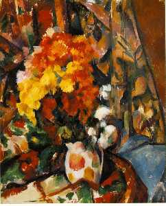 Paul Cezanne - chrysanthemums (vase fleuri) -