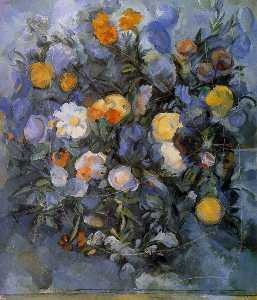 Paul Cezanne - flowers sun