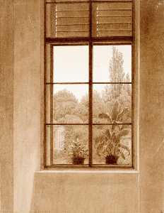 Caspar David Friedrich - Window Looking over the Park