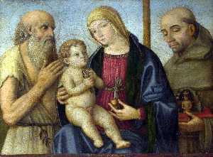 Girolamo Mazzola Bedoli - The Virgin and Child with Saints
