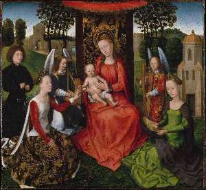 Hans Memling - middle - The Mystic Marriage of St Catherine