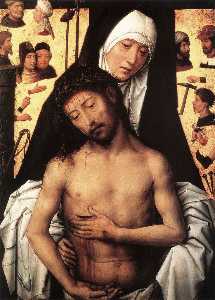 Hans Memling - middle - The Virgin Showing the Man of Sorrows