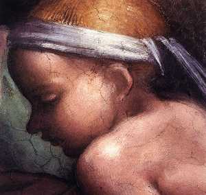 Michelangelo Buonarroti - Ancestors of Christ (detail)3