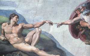 Michelangelo Buonarroti - The Creation of Man