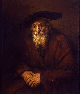 Rembrandt Van Rijn - Portrait of an Old Jew, Eremitage
