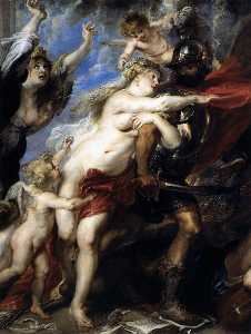 Peter Paul Rubens - The Consequences of War (detail)