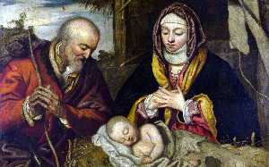 Tintoretto (Jacopo Comin) - The nativity