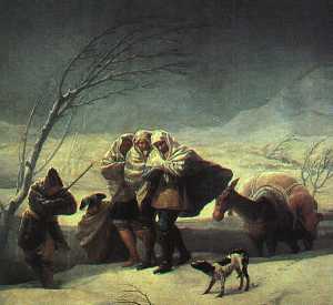 Francisco De Goya - Winter The Snowstorm