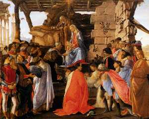 Sandro Botticelli - Sadro adoration of the magi