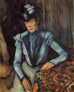 Paul Cezanne - Woman seated in blue,c.1900, state hermitage museum,