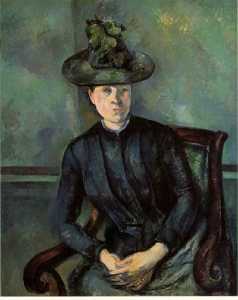 Paul Cezanne - Woman green hat