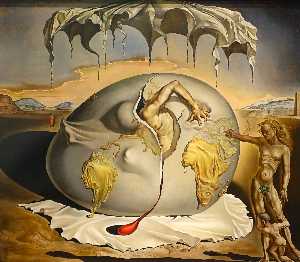 Salvador Dali - Dalí geopolitical child watching the birth of the new man,19