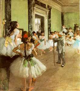 Edgar Degas - La classe de danse, ca Musee d-Orsa