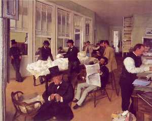 Edgar Degas - The cotton exchange in New Orleans, Mu